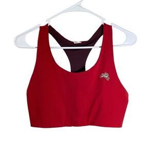 Tracksmith Bold Red Sports Shirt Bra